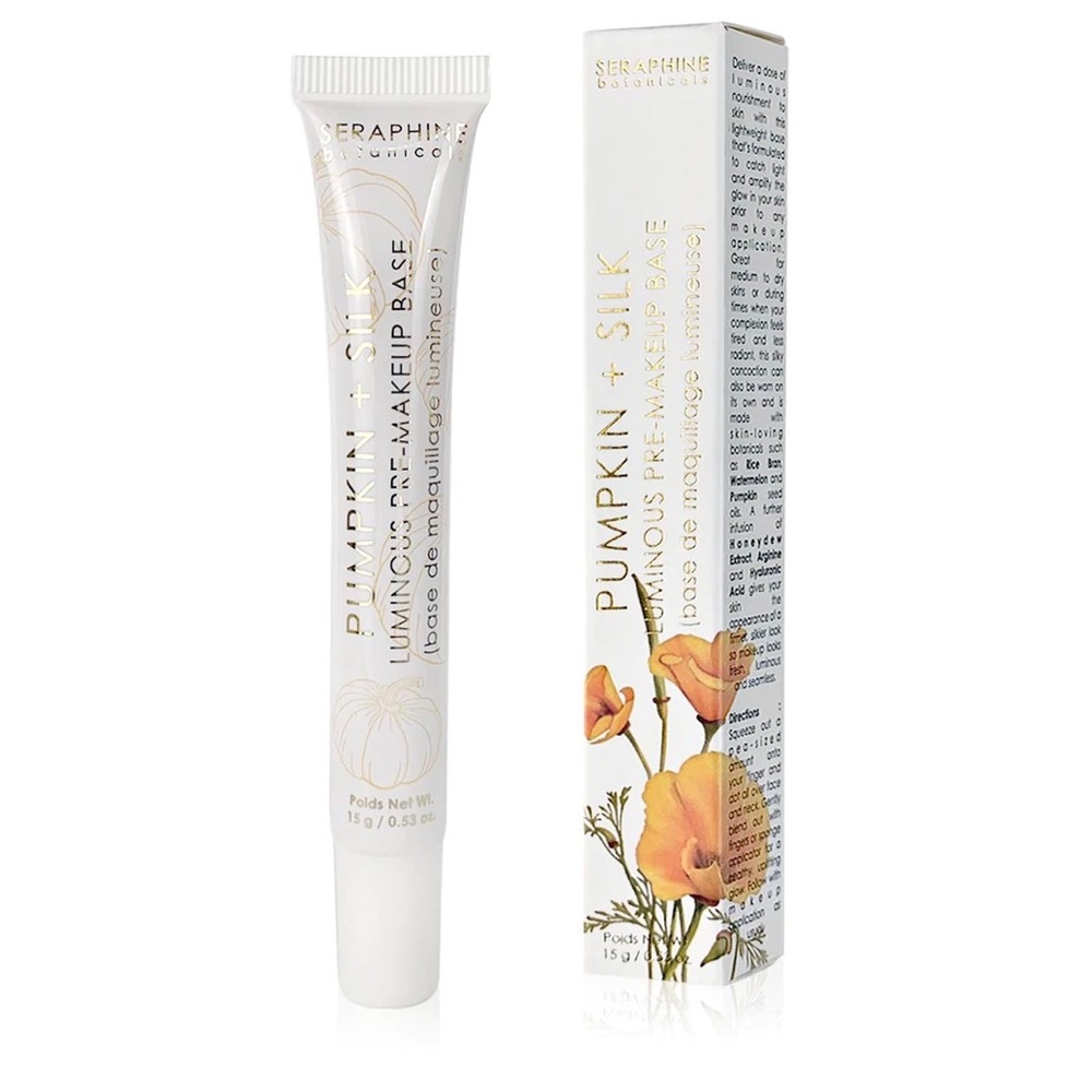 Saraphine Botanicals Pumpkin + Silk - Luminous Pre-Makeup Base